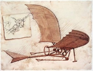 Ornithopter – sejenis ini alat terbang desain Ibnu Firnas.